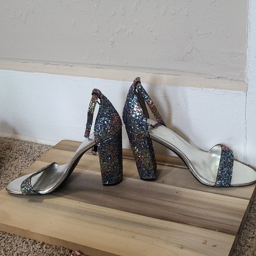Rainbow glitter heels!! - Picture 2 of 6